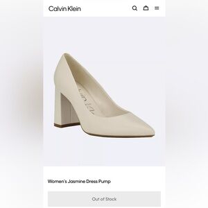 Brand new Calvin Klein pumps
Size 5 
Ivory